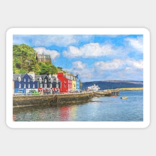 An Impressionist View Of Tobermory Sticker